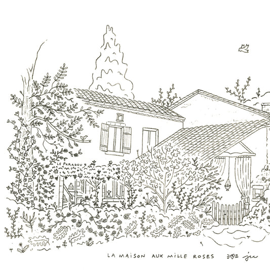 Maison personnalisée au crayon à papier