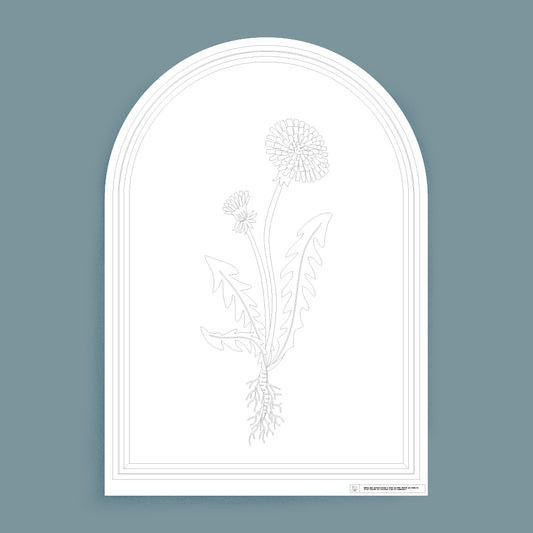 Décalcomanie pissenlit