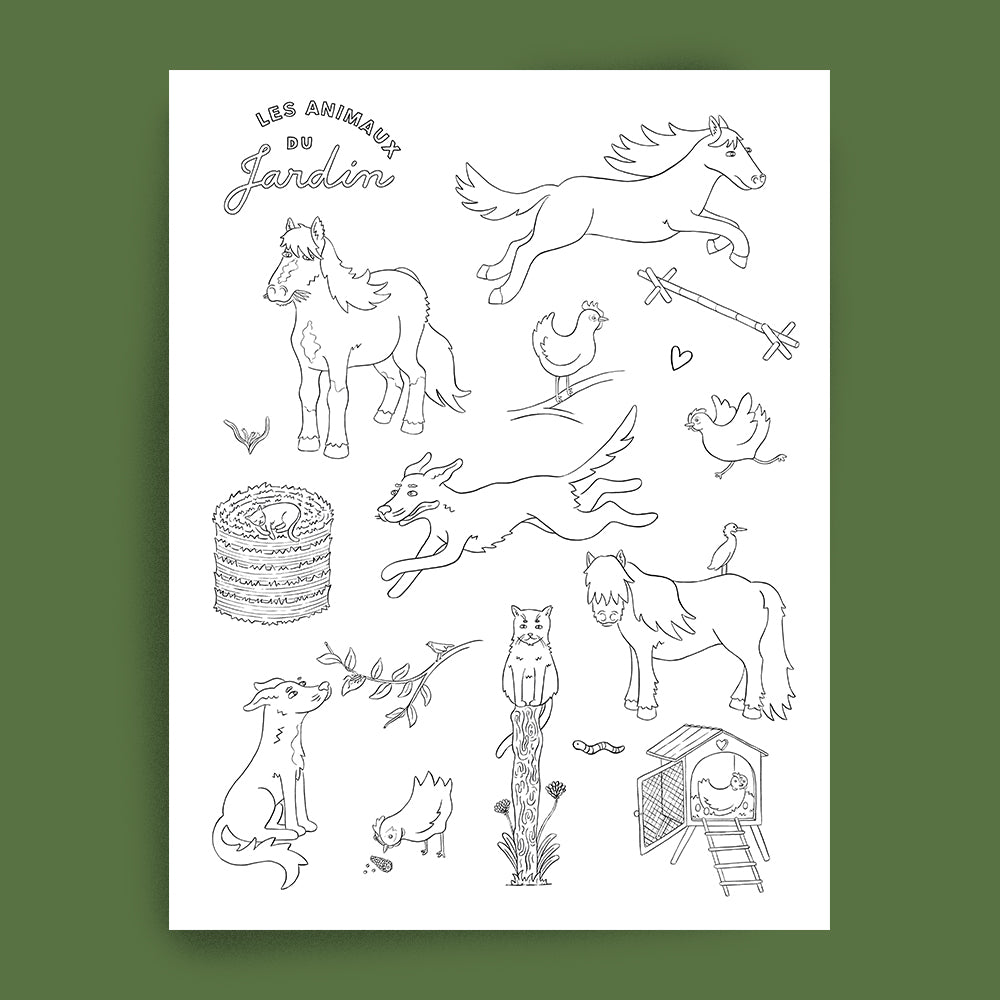 Les animaux du jardin