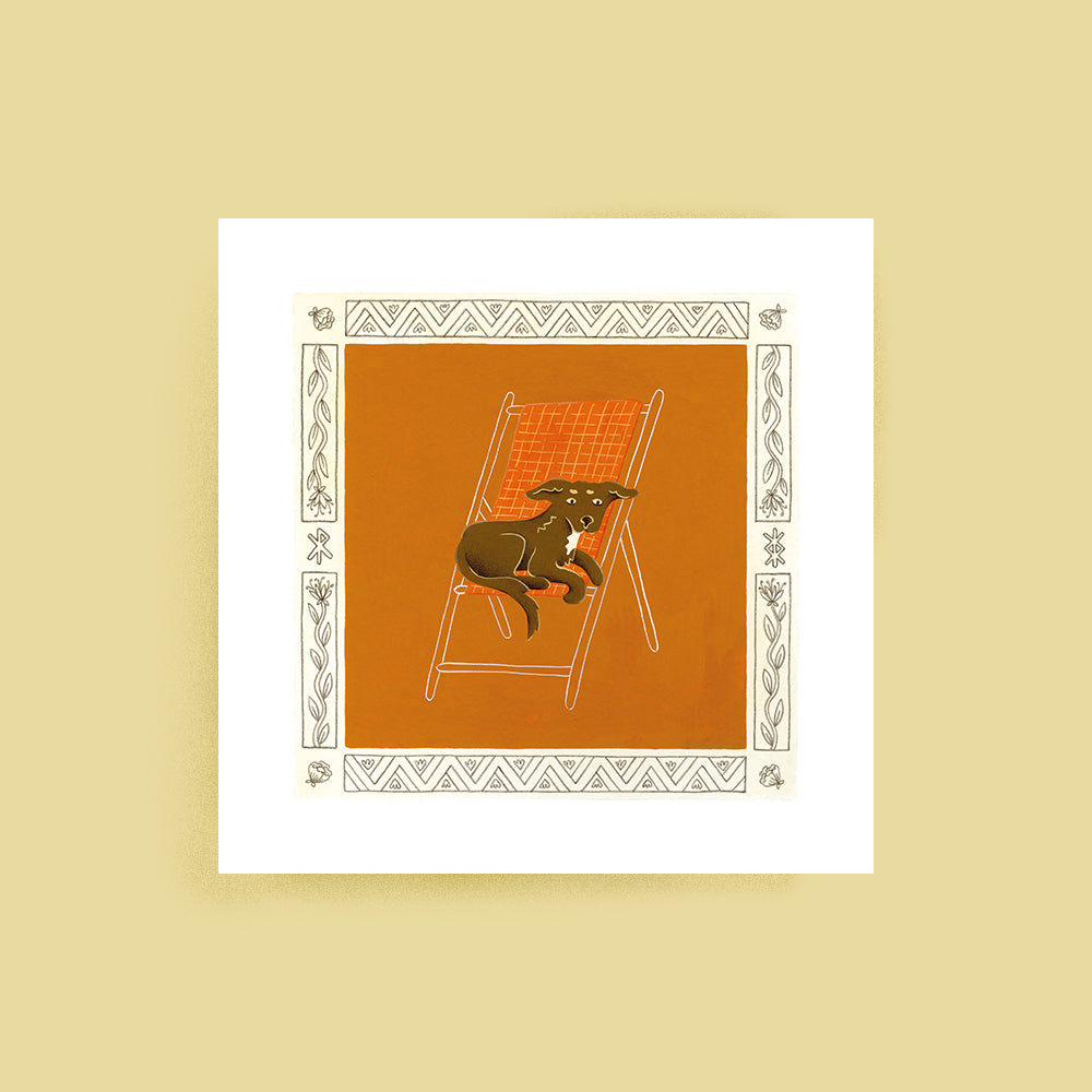 Raoul sur sa chaise longue