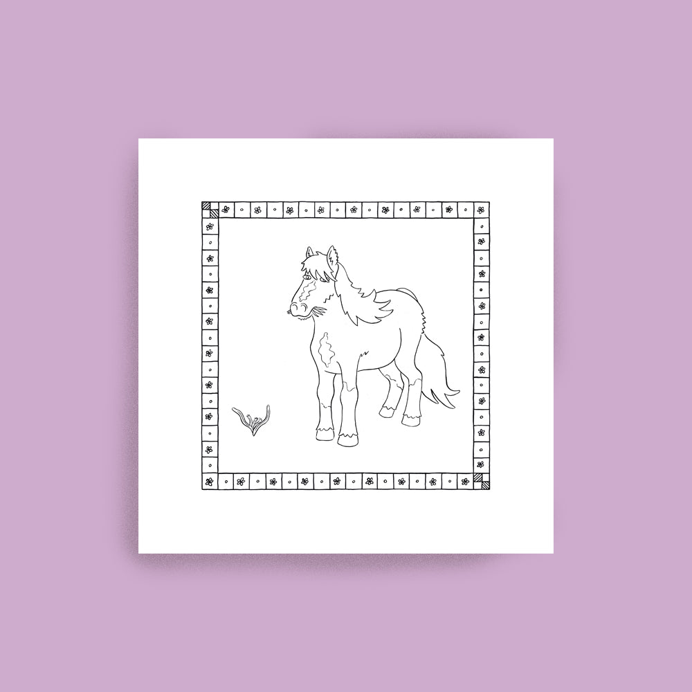 Animal personnalisé au trait