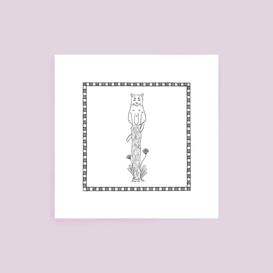 Animal personnalisé au trait