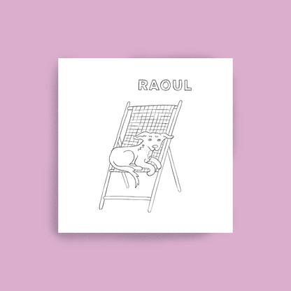 Animal personnalisé au trait