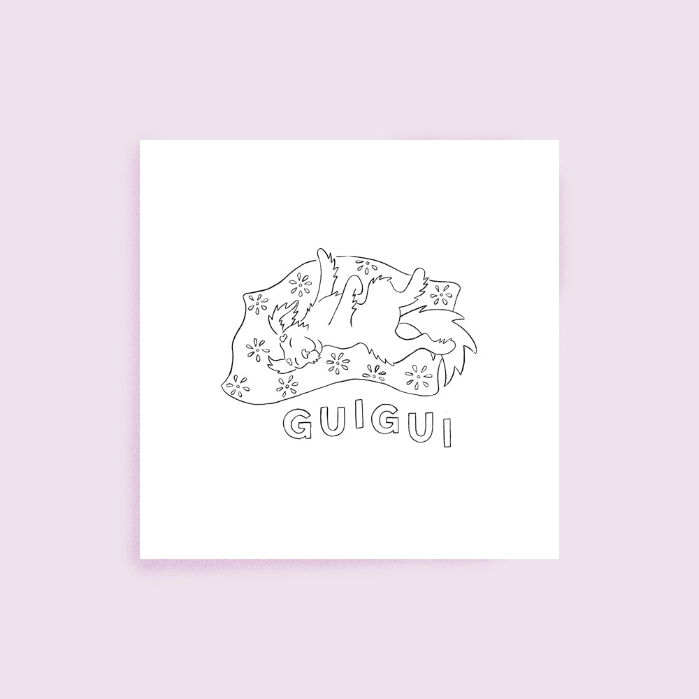 Animal personnalisé au trait