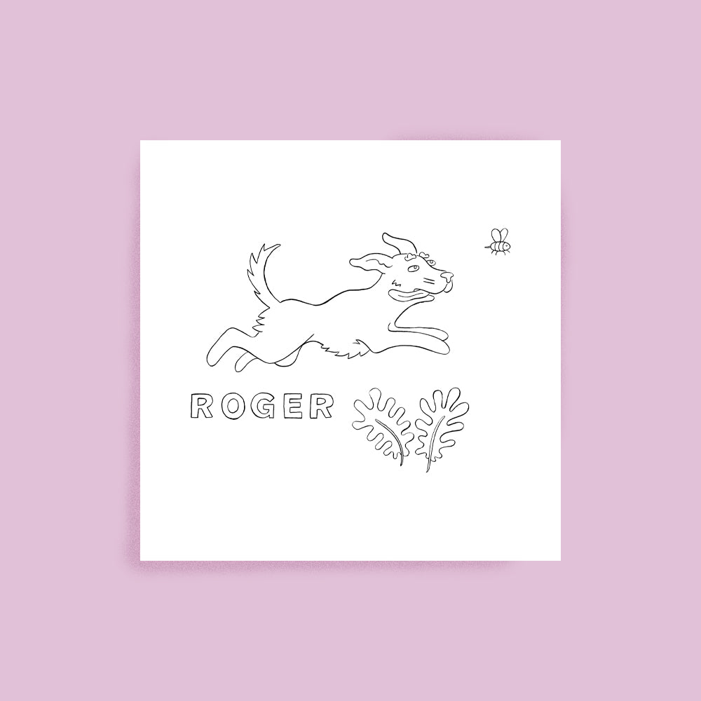 Animal personnalisé au trait