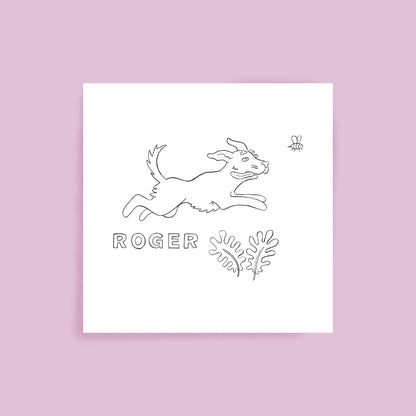 Animal personnalisé au trait