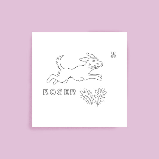 Animal personnalisé au trait