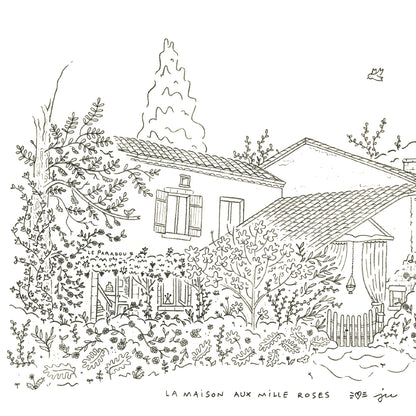 Maison personnalisée au crayon à papier