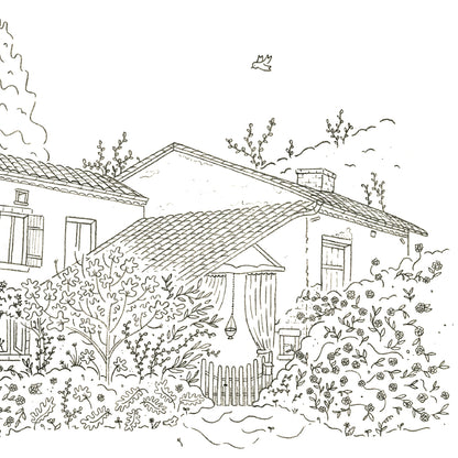 Maison personnalisée au crayon à papier