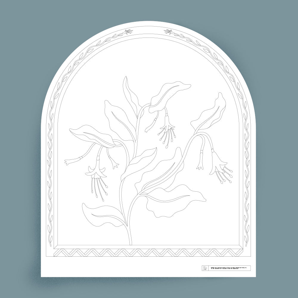 Décalcomanie fushia