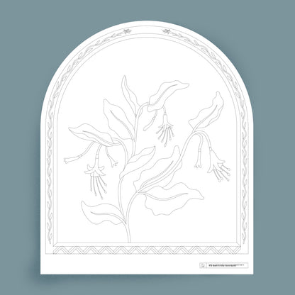 Décalcomanie fushia