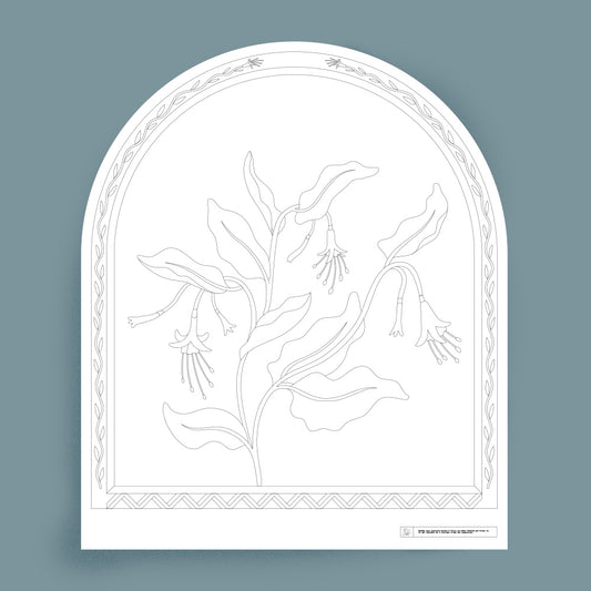 Décalcomanie fushia