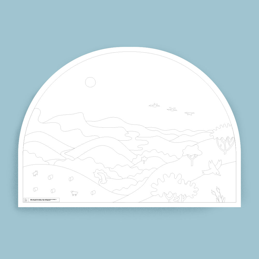 Décalcomanie paysage du Pays Basque