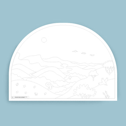 Décalcomanie paysage du Pays Basque