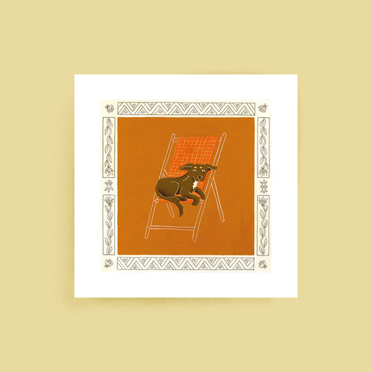 Raoul sur sa chaise longue